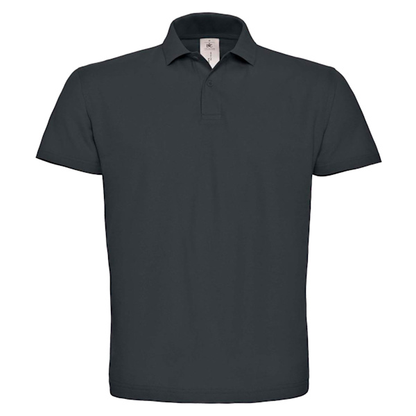 B&C ID.001 Herr Kortärmad Polotröja S Antracit Anthracite S