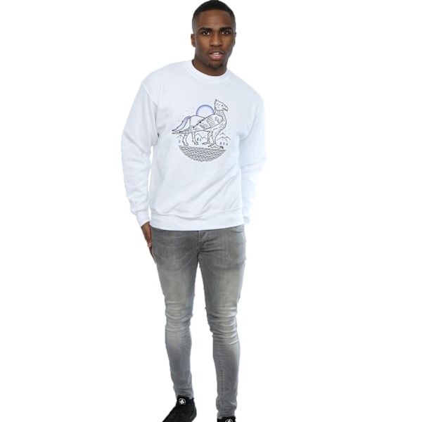 Harry Potter Herr Buckbeak Line Art Sweatshirt M Vit White M