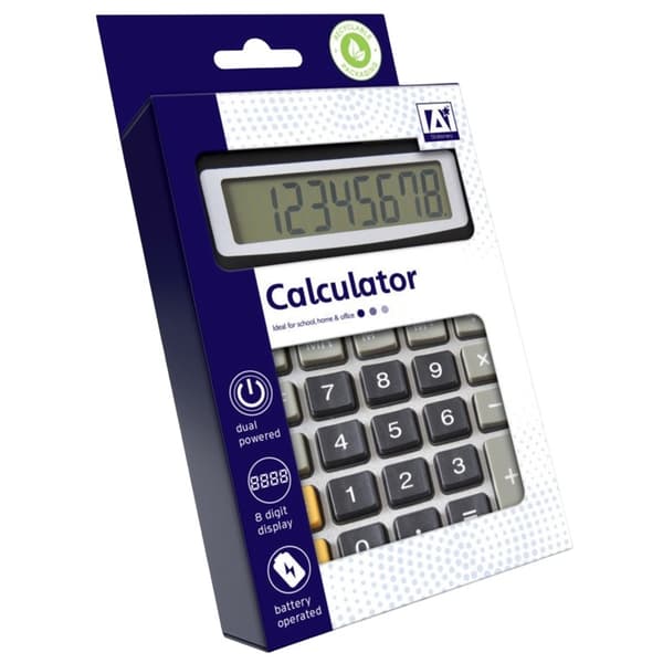 IG Design Skrivbordskalkylator One Size Grå Grey One Size