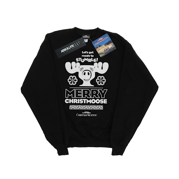 National Lampoon's Christmas Vacation Boys Merry Christmoose Sweatshirt Black 9-11 Years