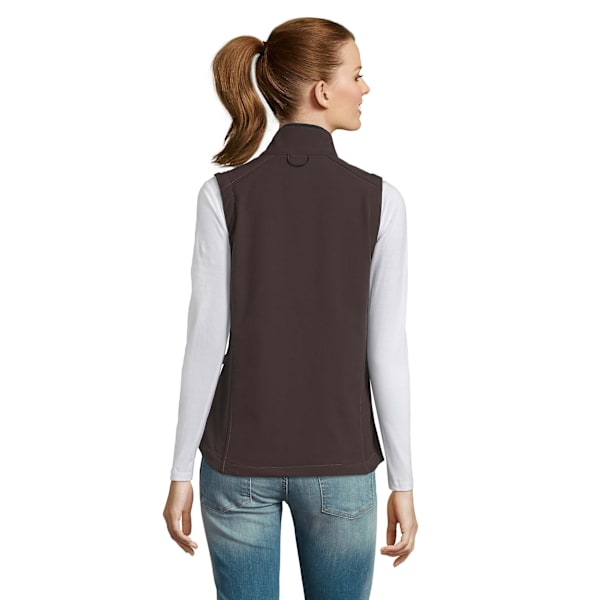 SOLS Dam/Kvinnor Rallye Soft Shell Bodywarmer Jacka L Mörk C Dark Chocolate L