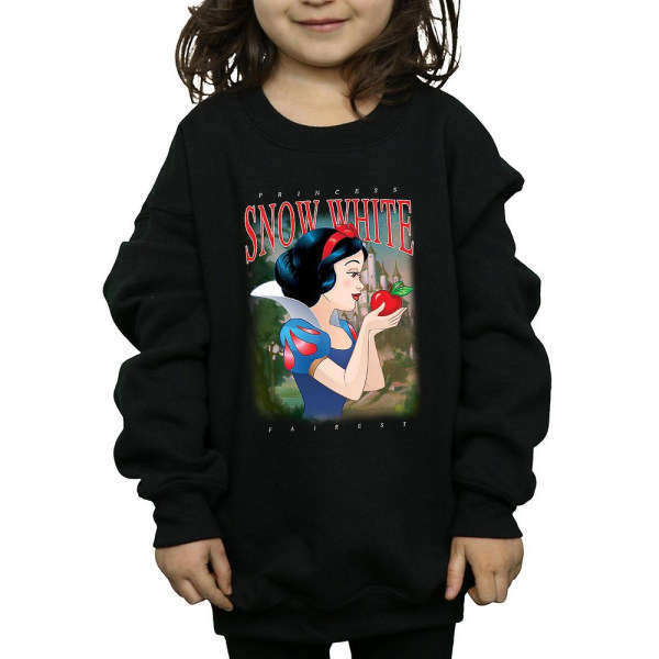 Disney Princess Girls Snow White Montage Sweatshirt 12-13 år Black 12-13 Years