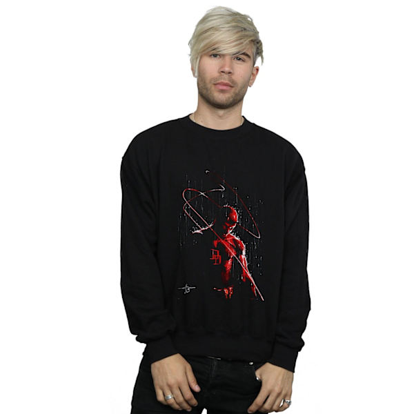 Marvel Daredevil Målning Sweatshirt XXL Svart Black XXL