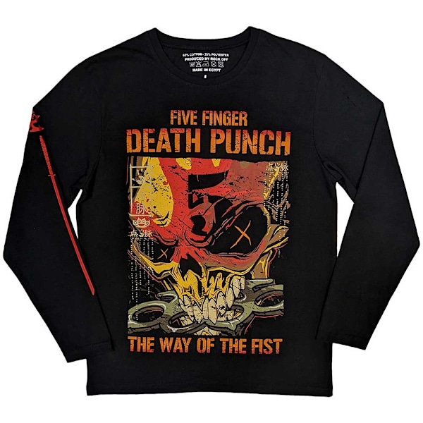 Five Finger Death Punch Unisex Vuxen The Way Of The Fist Långärmad T-shirt Black XXL