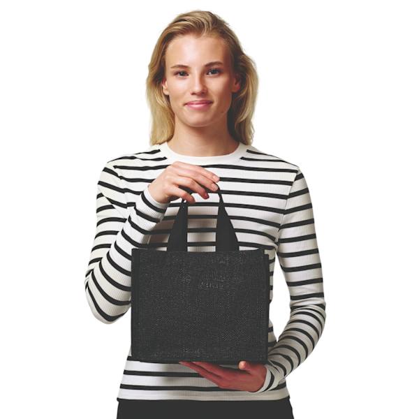 Nutshell Jute Shopper L Svart Black L