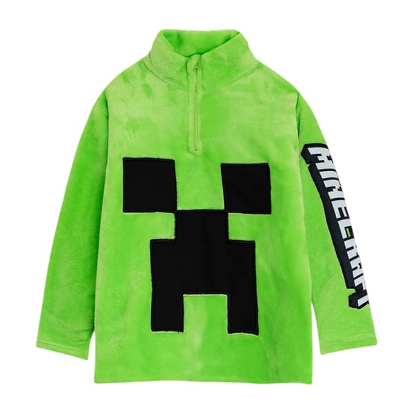 Minecraft Pojkar Creeper Långärmad Lång Pyjamas Set (3-pack) Green 7-8 Years
