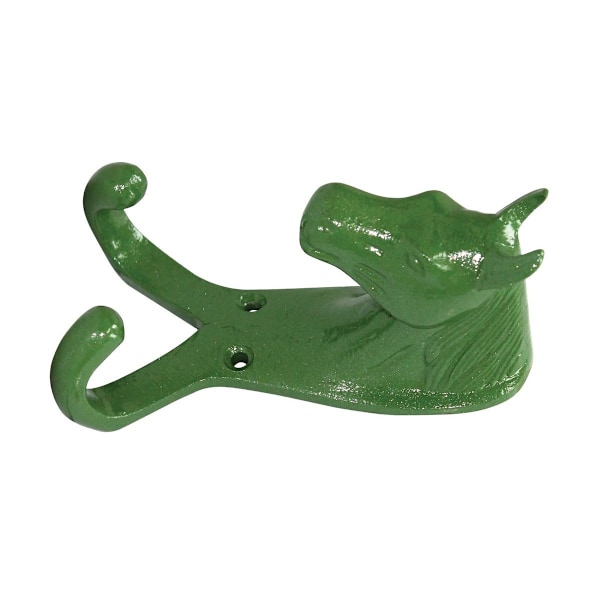 Perry Equestrian Häst Huvud Dubbel Stall/Väggkrok En Storlek Grön Green One Size