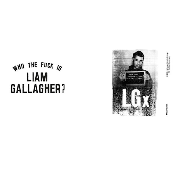 Liam Gallagher Vem är Liam? Mugg En Storlek Svart/Vit Black/White One Size