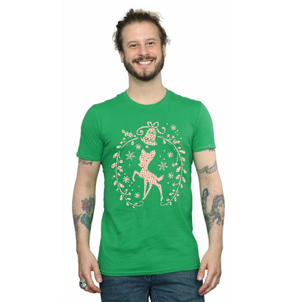 Disney Bambi Julkrans T-shirt XL Irländsk Grön Irish Green XL