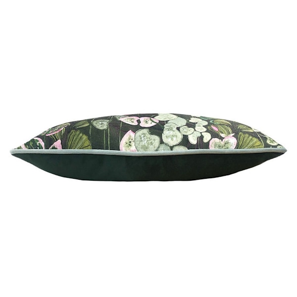 Paoletti Veadeiros Botaniskt Kuddfodral 50cm x 30cm Flaskgrön Bottle Green/Pink 50cm x 30cm