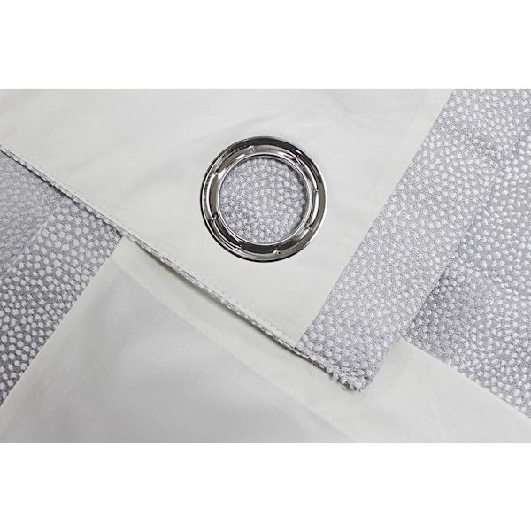 Riva Home Pendleton Ringtop Öglettgardiner 168 x 183cm Silver Silver 168 x 183cm