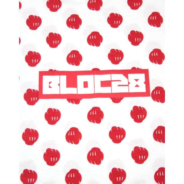 Bloc 28 Herr Fist Mönster Disney T-shirt S Röd/Vit Red/White S