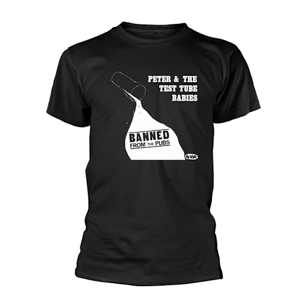 Peter & The Test Tube Babies Unisex Vuxen Banned From The Pubs Black S