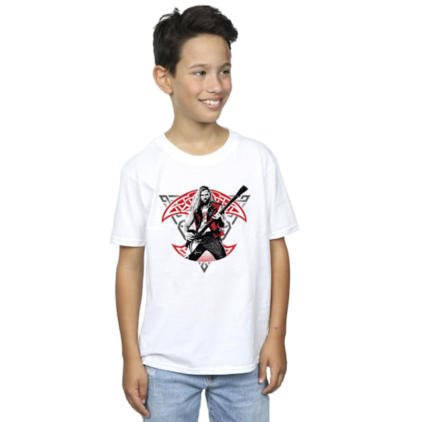 Marvel Boys Thor Love And Thunder Solo Guitar T-Shirt 12-13 År White 12-13 Years