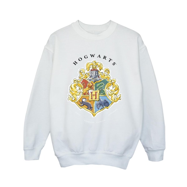 Harry Potter Boys Hogwarts skolemblem tröja 5-6 år W White 5-6 Years