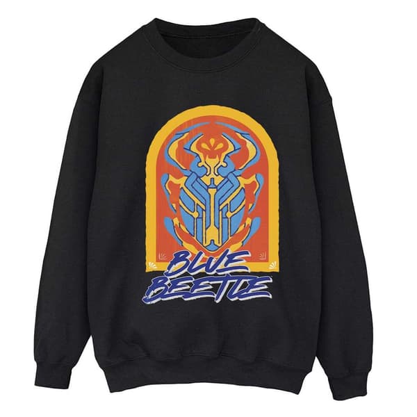 Blue Beetle Dam/Dam Logo Tröja S Svart Black S