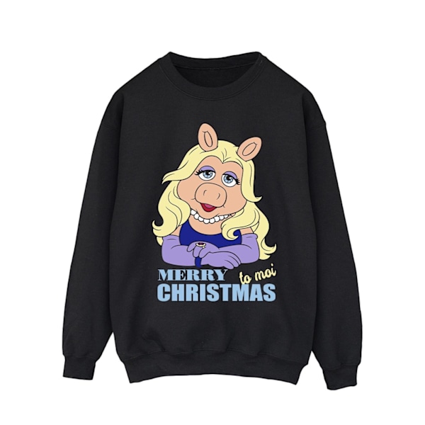 Disney Muppets Miss Piggy Queen of Holidays Sweatshirt 4XL för män Black 4XL