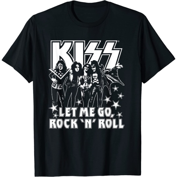 Kiss Unisex Vuxen Let Me Go T-shirt i bomull L Svart Black L