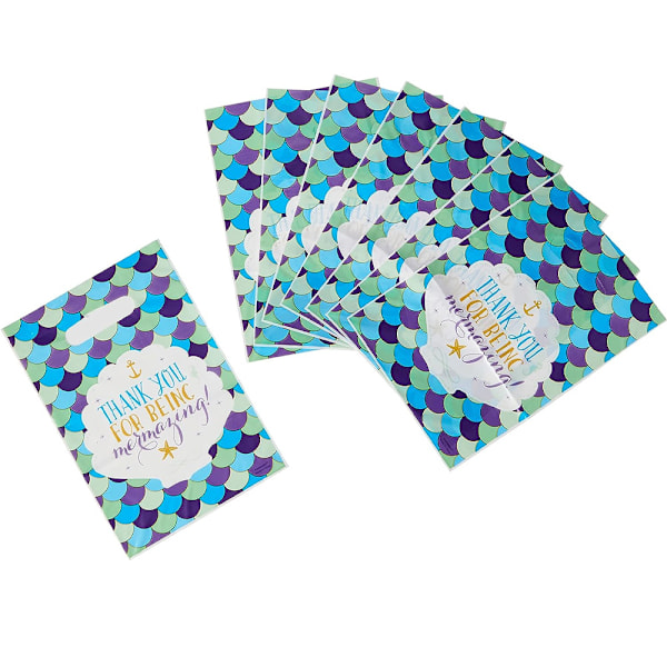 Amscan Mermaid Wishes Plastpåsar för fest (8-pack) One Size M Multicoloured One Size