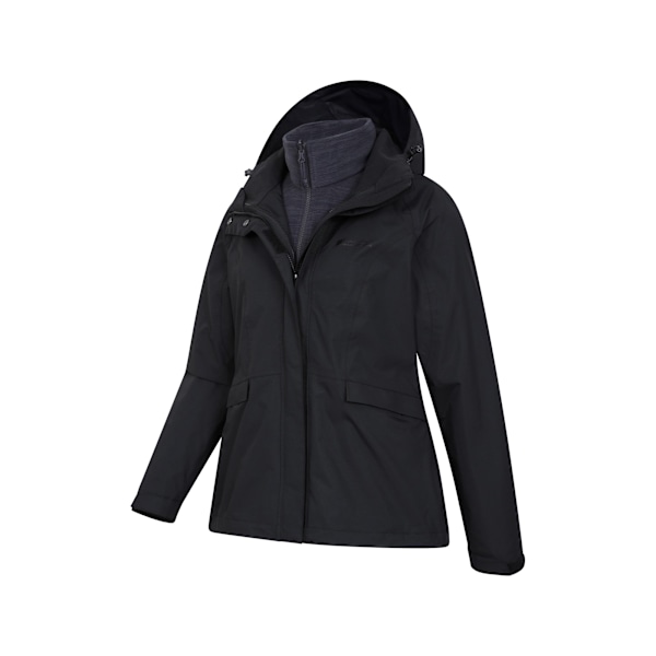 Mountain Warehouse Dam/Dam Thunderstorm II 3-i-1 Vattentät Black 10 UK