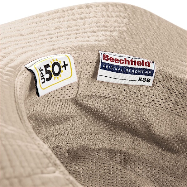 Beechfield Summer Cargo Bucket Hat / Huvudbonad (UPF50-skydd Stone One Size