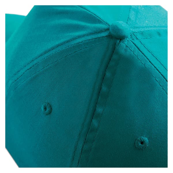 Beechfield Unisex Original 5-Panel Baseballkeps i enfärgad design, One Size Emerald One Size