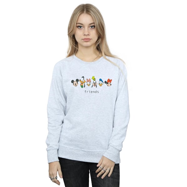 Disney Dam/Damer Mickey Mouse Och Vänner Sweatshirt L Spor Sports Grey L