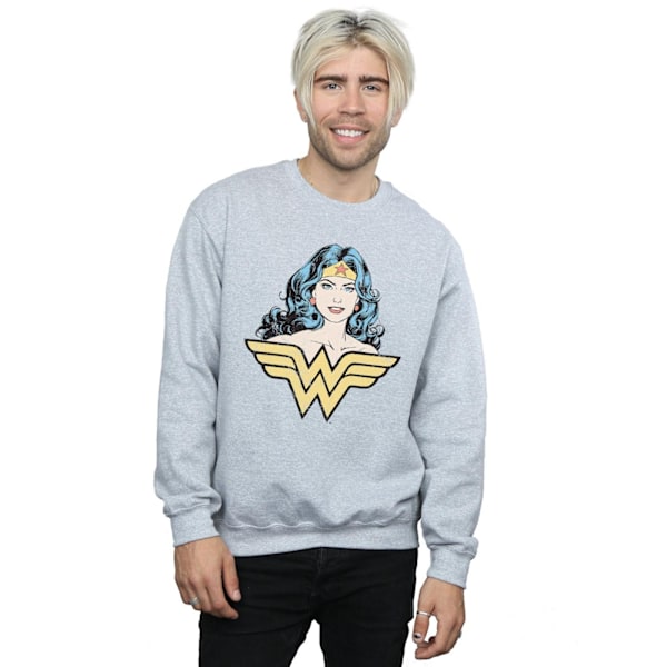 DC Comics Herr Wonder Woman Gaze Sweatshirt M Sports Grey Sports Grey M