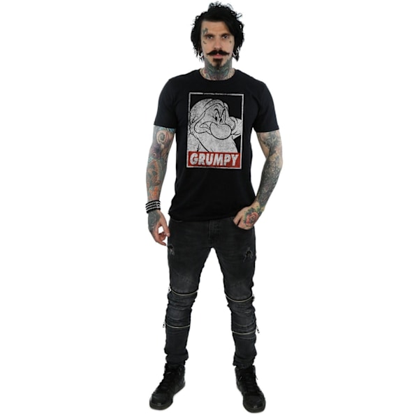 Snövit och de sju dvärgarna Herr Grumpy Poster Bomull T-shirt Black L