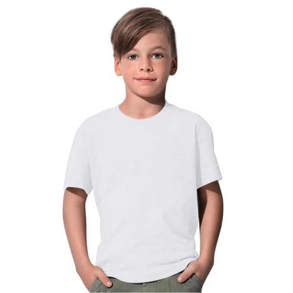 Stedman Childrens/Kids Klassisk Ekologisk T-shirt S Vit White S