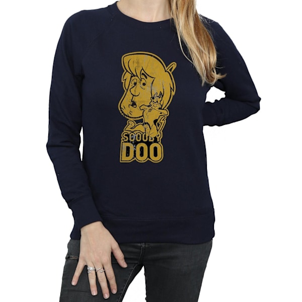 Scooby Doo Dam/Damer Och Shaggy Sweatshirt L Marinblå Navy Blue L