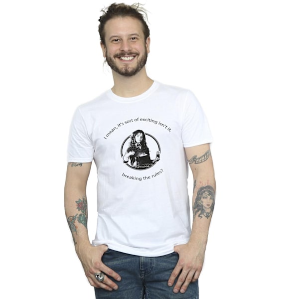 Harry Potter T-shirt för män Hermione Breaking The Rules 4XL Vit White 4XL