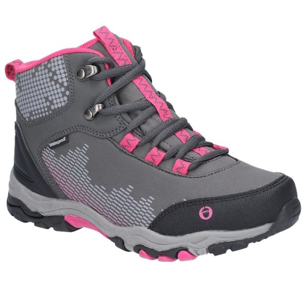 Cotswold Childrens/Kids Ducklington Lace Up Vandringskängor 12 Chi Grey/Pink 12 Child UK