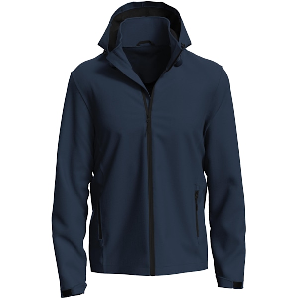 Stedman Lux Hooded Soft Shell Jacka för Män 4XL Blå Midnatt Blue Midnight 4XL