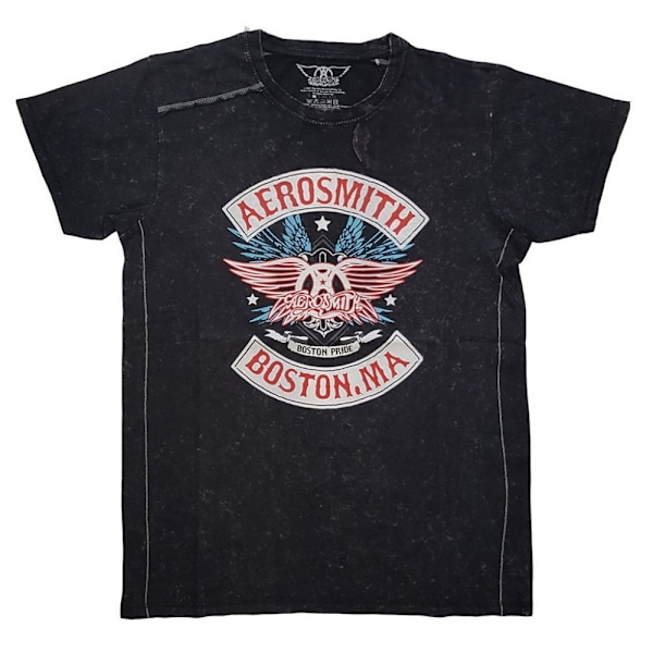 Aerosmith Unisex Adult Boston Pride T-Shirt L Svart Black L