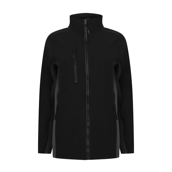 Henbury Adults Unisex Contrast Soft Shell Jacket XL Svart/Charc Black/Charcoal XL