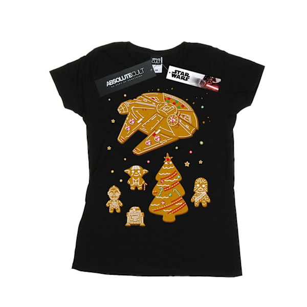 Star Wars Dam/Damer Gingerbread Rebels Bomull T-shirt S Svart Black S