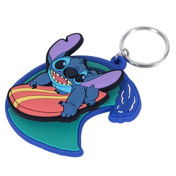 Lilo & Stitch Surf PVC Stitch Nyckelring One Size Blå Blue One Size
