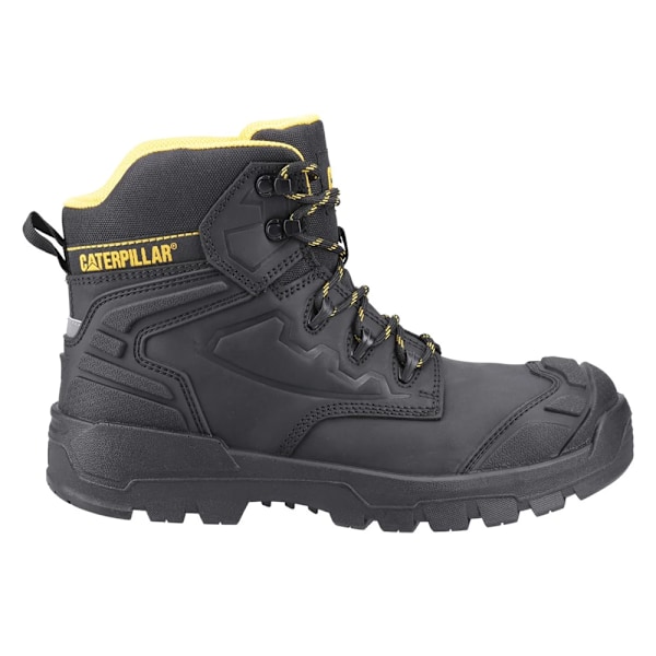 Caterpillar Striver Säkerhetsstövlar i Läder för Män 7 UK Svart/Gul Black/Yellow 7 UK