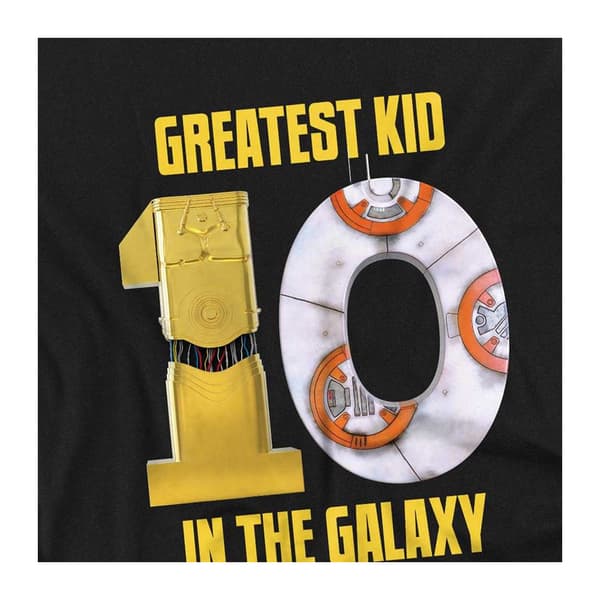 Star Wars Barn/Barn Största Barn C3PO BB-8 10-årsdag S Black 5-6 Years