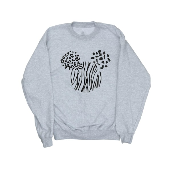 Disney Girls Mickey Mouse Animal Sweatshirt 7-8 år Sports Grå Sports Grey 7-8 Years