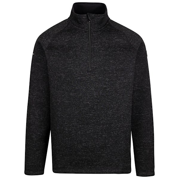 Trespass Corsham Marl Halvzip Fleece Top XL Svart för Herr Black XL