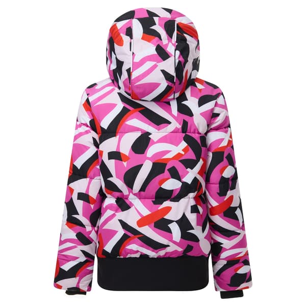 Dare 2B Glitz II abstrakt vadderad jacka för dam, storlek 16 UK, rosa Pink 16 UK