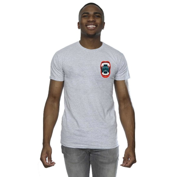 The Lost Boys Herr T-shirt med ficka med tänder 4XL Sports Grey Sports Grey 4XL