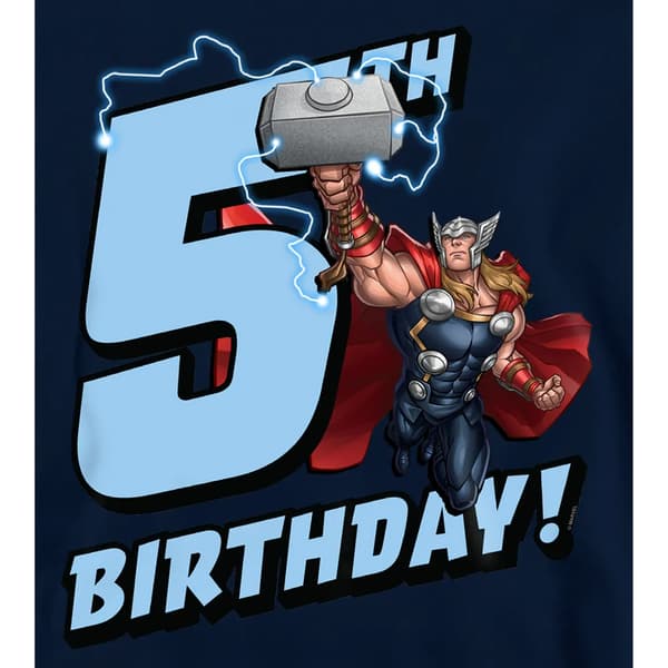 Marvel Barn/Barn Thor 5-årsdag Huvtröja 9-11 År Marinblå Navy 9-11 Years