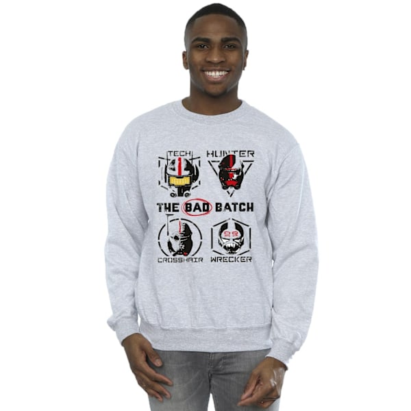 Star Wars: Bad Batch Mens Clone Force 99 Sweatshirt 5XL Sports Sports Grey 5XL