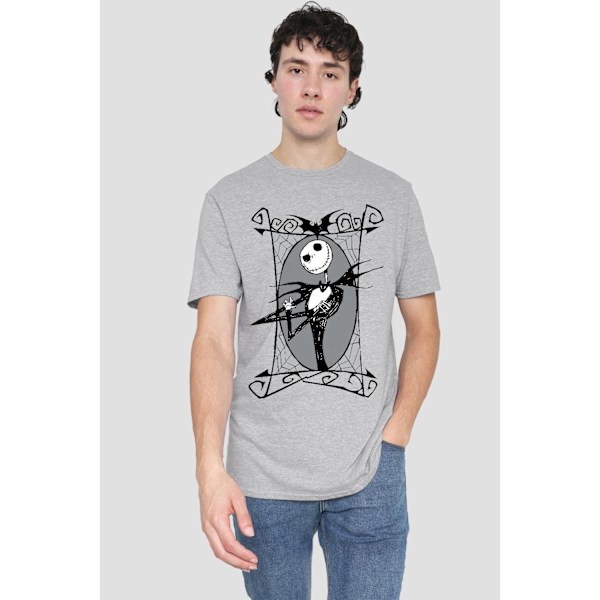 The Nightmare Before Christmas Herr Jack Skellington Ram T-Shirt Sport Heather M