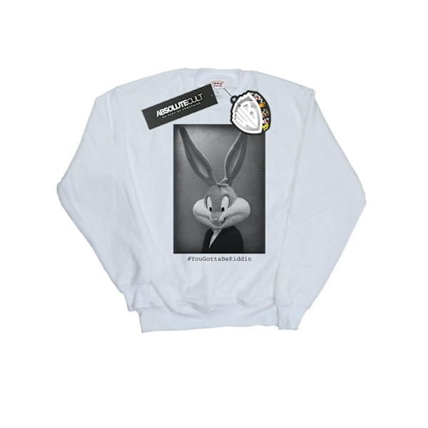 Looney Tunes Boys Bugs Bunny Yougottabekiddin Sweatshirt 12-13 White 12-13 Years