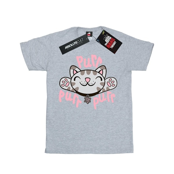 Big Bang Theory Girls Soft Kitty Purr Bomull T-shirt 5-6 år Sports Grey 5-6 Years