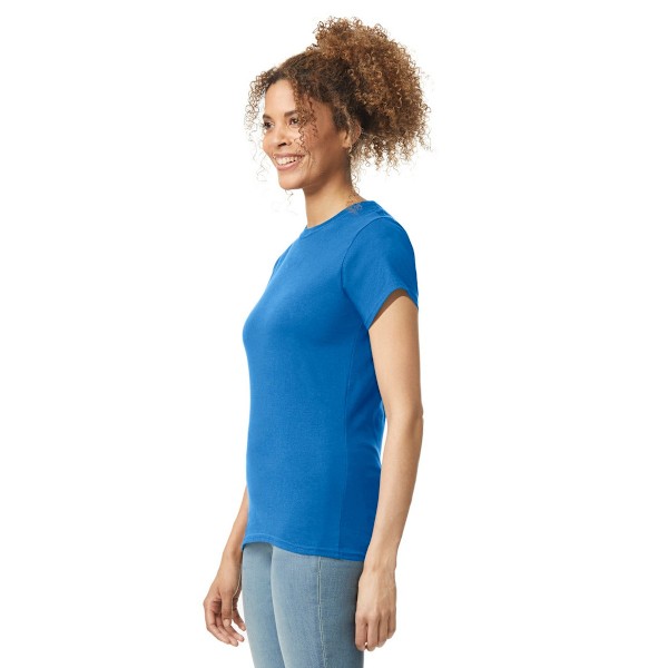 Gildan Dam/Damer Softstyle Enfärgad Ringspun Bomull Figursydd T-shirt Royal Blue XXL